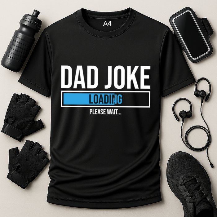 Superhero Dad Joke Loading Please Wait Papa Gift Cooling Performance Crew T-Shirt
