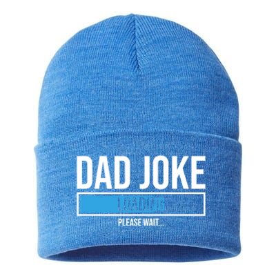 Superhero Dad Joke Loading Please Wait Papa Gift Sustainable Knit Beanie