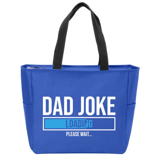 Superhero Dad Joke Loading Please Wait Papa Gift Zip Tote Bag