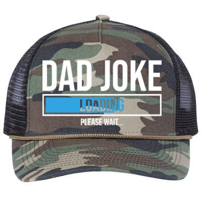 Superhero Dad Joke Loading Please Wait Papa Gift Retro Rope Trucker Hat Cap