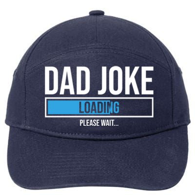 Superhero Dad Joke Loading Please Wait Papa Gift 7-Panel Snapback Hat