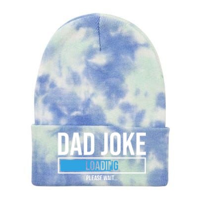 Superhero Dad Joke Loading Please Wait Papa Gift Tie Dye 12in Knit Beanie