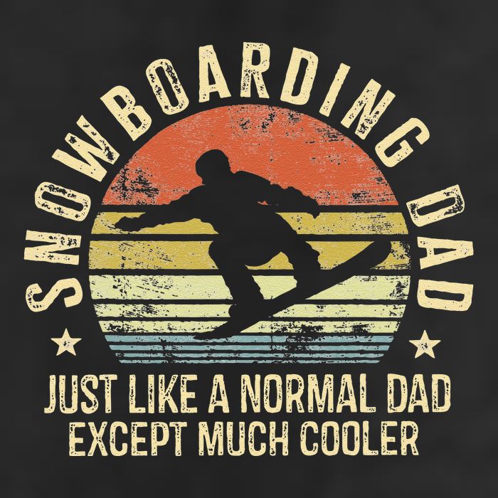 Snowboarding Dad Just Like Normal Dad Much Cooler Snowboard 25L Jumbo Tote