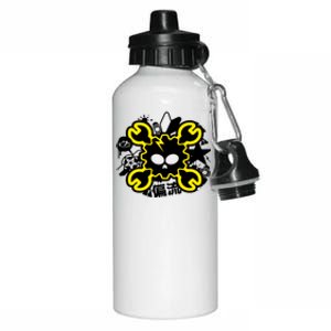 Skull Drift Japanese Kanji Jdm Car Auto Aluminum Water Bottle