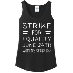 Strike Day June 24th P.R.O C.H.O.I.C.E Equality Feminist Ladies Essential Tank