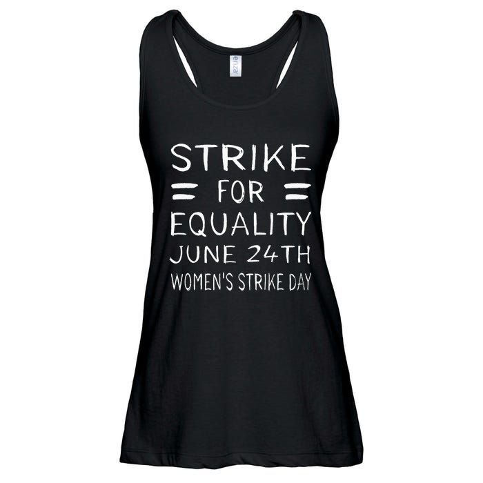 Strike Day June 24th P.R.O C.H.O.I.C.E Equality Feminist Ladies Essential Flowy Tank