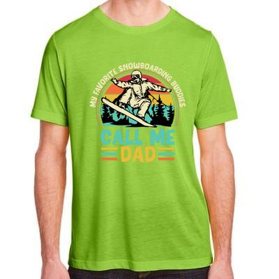 Snowboarding Dad Just Like Normal Dad Much Cooler Snowboard Gift Adult ChromaSoft Performance T-Shirt