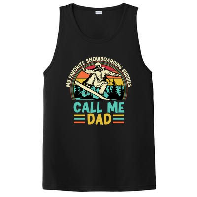 Snowboarding Dad Just Like Normal Dad Much Cooler Snowboard Gift PosiCharge Competitor Tank