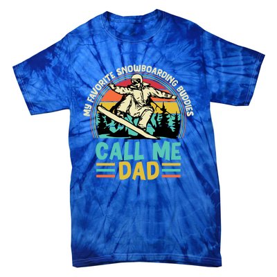 Snowboarding Dad Just Like Normal Dad Much Cooler Snowboard Gift Tie-Dye T-Shirt