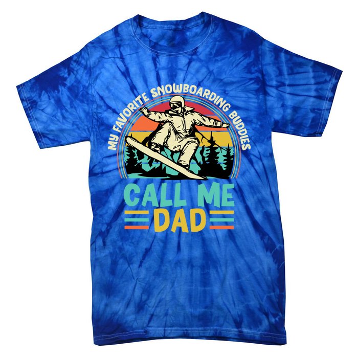 Snowboarding Dad Just Like Normal Dad Much Cooler Snowboard Gift Tie-Dye T-Shirt