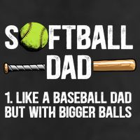 Softball Dad Just Like A Baseball Dad But With Bigger Balls Cute Gift 11oz C Handle Ceramic Mug