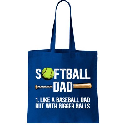 Softball Dad Just Like A Baseball Dad But With Bigger Balls Cute Gift Bag