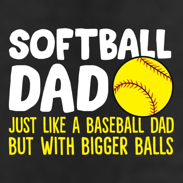 Softball Dad Just Like Baseball Dad But With Bigger Balls Gift 11oz C Handle Ceramic Mug