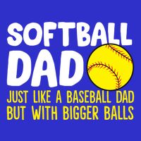 Softball Dad Just Like Baseball Dad But With Bigger Balls Gift Button