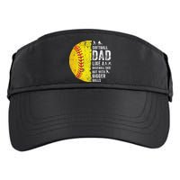 Softball Dad Just Like A Baseball Dad But With Bigger Balls Adult Drive Performance Visor