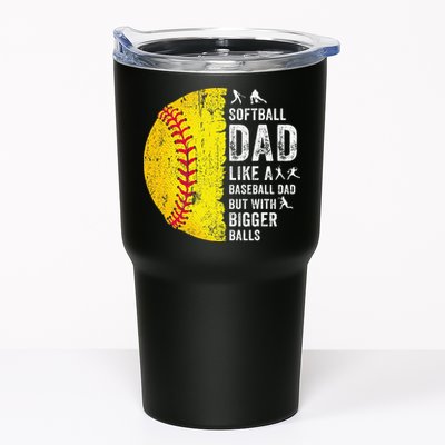 Softball Dad Just Like A Baseball Dad But With Bigger Balls Tumbler