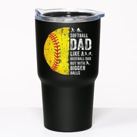 Softball Dad Just Like A Baseball Dad But With Bigger Balls Tumbler
