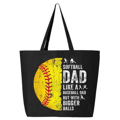 Softball Dad Just Like A Baseball Dad But With Bigger Balls 25L Jumbo Tote