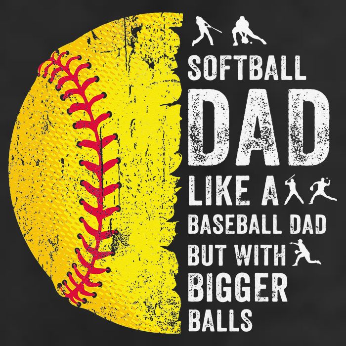 Softball Dad Just Like A Baseball Dad But With Bigger Balls 25L Jumbo Tote