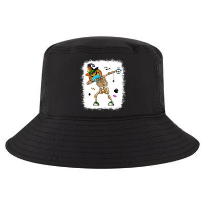 Skeleton Dabbing Jack O Lantern Dance Halloween Pumpkin Dab Gift Cool Comfort Performance Bucket Hat