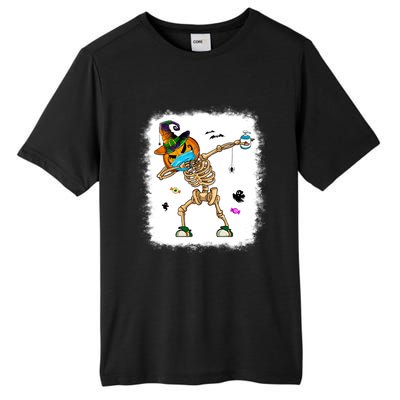 Skeleton Dabbing Jack O Lantern Dance Halloween Pumpkin Dab Gift Tall Fusion ChromaSoft Performance T-Shirt