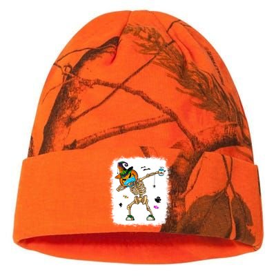 Skeleton Dabbing Jack O Lantern Dance Halloween Pumpkin Dab Gift Kati Licensed 12" Camo Beanie