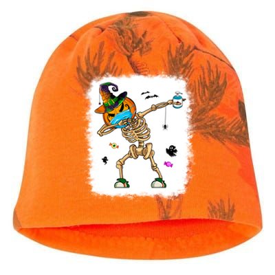 Skeleton Dabbing Jack O Lantern Dance Halloween Pumpkin Dab Gift Kati - Camo Knit Beanie