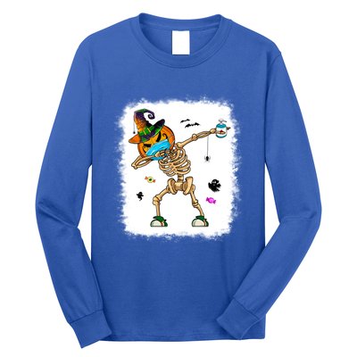 Skeleton Dabbing Jack O Lantern Dance Halloween Pumpkin Dab Gift Long Sleeve Shirt