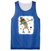 Skeleton Dabbing Jack O Lantern Dance Halloween Pumpkin Dab Gift Mesh Reversible Basketball Jersey Tank