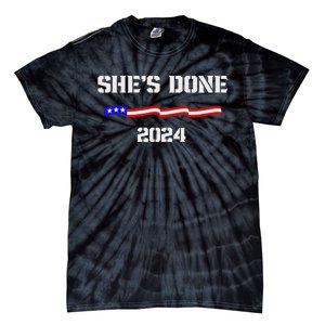 SheS Done Kamala Harris 79 Of Americans Trump President Tie-Dye T-Shirt