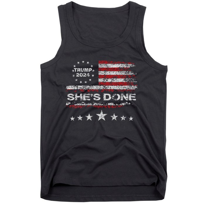 SheS Done Kamala Harris 79 Of Americans Trump President Tank Top