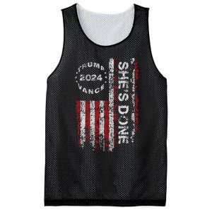 SheS Done Kamala Harris 79 Of Americans Trump President Mesh Reversible Basketball Jersey Tank