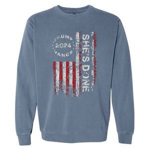 SheS Done Kamala Harris 79 Of Americans Trump President Garment-Dyed Sweatshirt