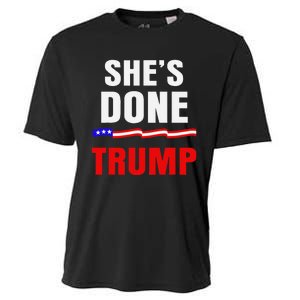 SheS Done Kamala Harris 79 Of Americans Trump President Cooling Performance Crew T-Shirt