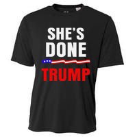 SheS Done Kamala Harris 79 Of Americans Trump President Cooling Performance Crew T-Shirt