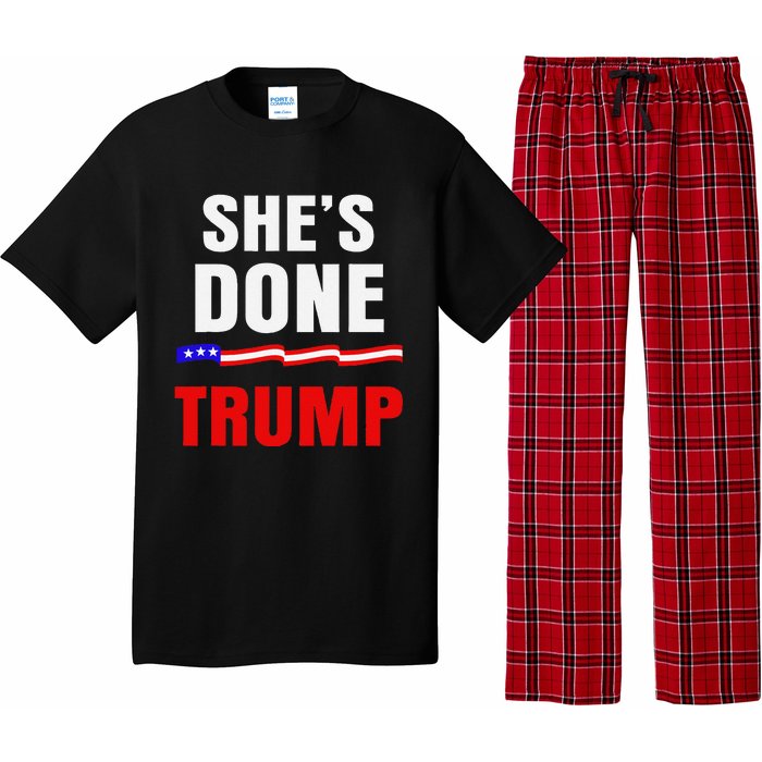 SheS Done Kamala Harris 79 Of Americans Trump President Pajama Set