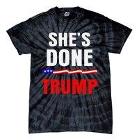 SheS Done Kamala Harris 79 Of Americans Trump President Tie-Dye T-Shirt