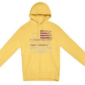 SheS Done Kamala Harris 79 Of Americans Trump President Premium Pullover Hoodie