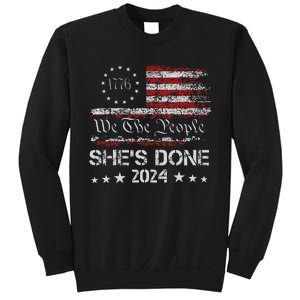 SheS Done Kamala Harris 79 Of Americans Trump President Sweatshirt