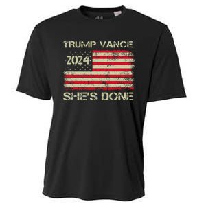 SheS Done Kamala Harris 79 Of Americans Trump President Cooling Performance Crew T-Shirt