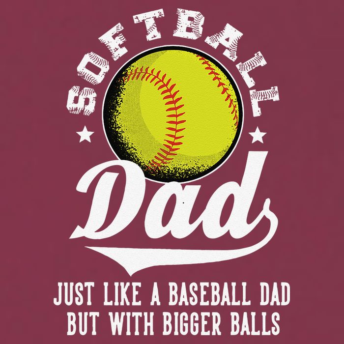 Softball Dad Like Baseball But With Bigger Balls Fathers Day 16oz Travel Tumbler