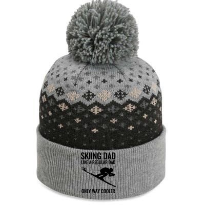 Skiing Dad Like A Regular Dad But Way Cooler Ski Gift The Baniff Cuffed Pom Beanie