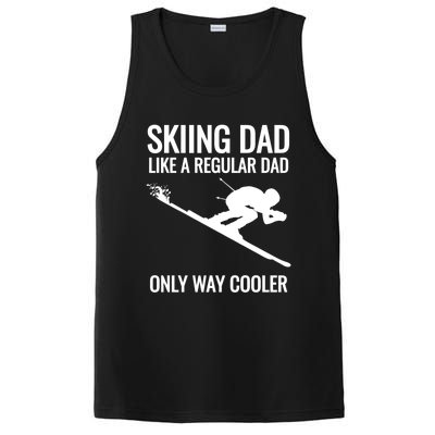 Skiing Dad Like A Regular Dad But Way Cooler Ski Gift PosiCharge Competitor Tank