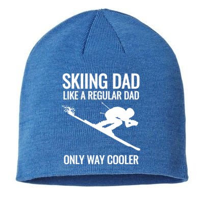 Skiing Dad Like A Regular Dad But Way Cooler Ski Gift Sustainable Beanie