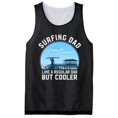 Surfing Dad Like A Regular Dad But Cooler Mesh Reversible Basketball Jersey Tank