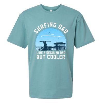 Surfing Dad Like A Regular Dad But Cooler Sueded Cloud Jersey T-Shirt