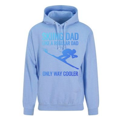 Skiing Dad Like A Regular Dad But Way Cooler Ski Gift Unisex Surf Hoodie