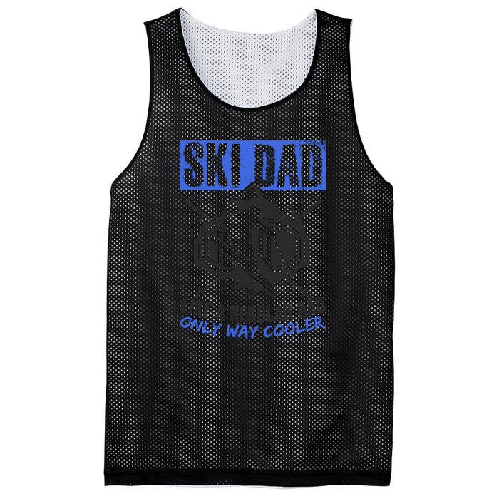 Ski Dad Like A Regular Dad Only Way Cooler Skiing Goggles Gift Mesh Reversible Basketball Jersey Tank