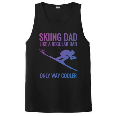 Skiing Dad Like A Regular Dad But Way Cooler Ski Gift PosiCharge Competitor Tank