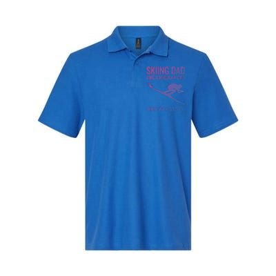 Skiing Dad Like A Regular Dad But Way Cooler Ski Gift Softstyle Adult Sport Polo